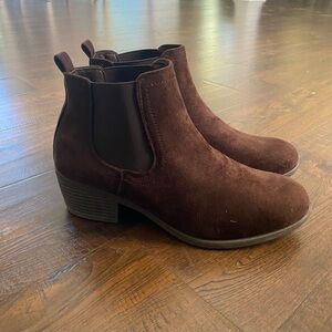 Brown Suede Ankle Boots